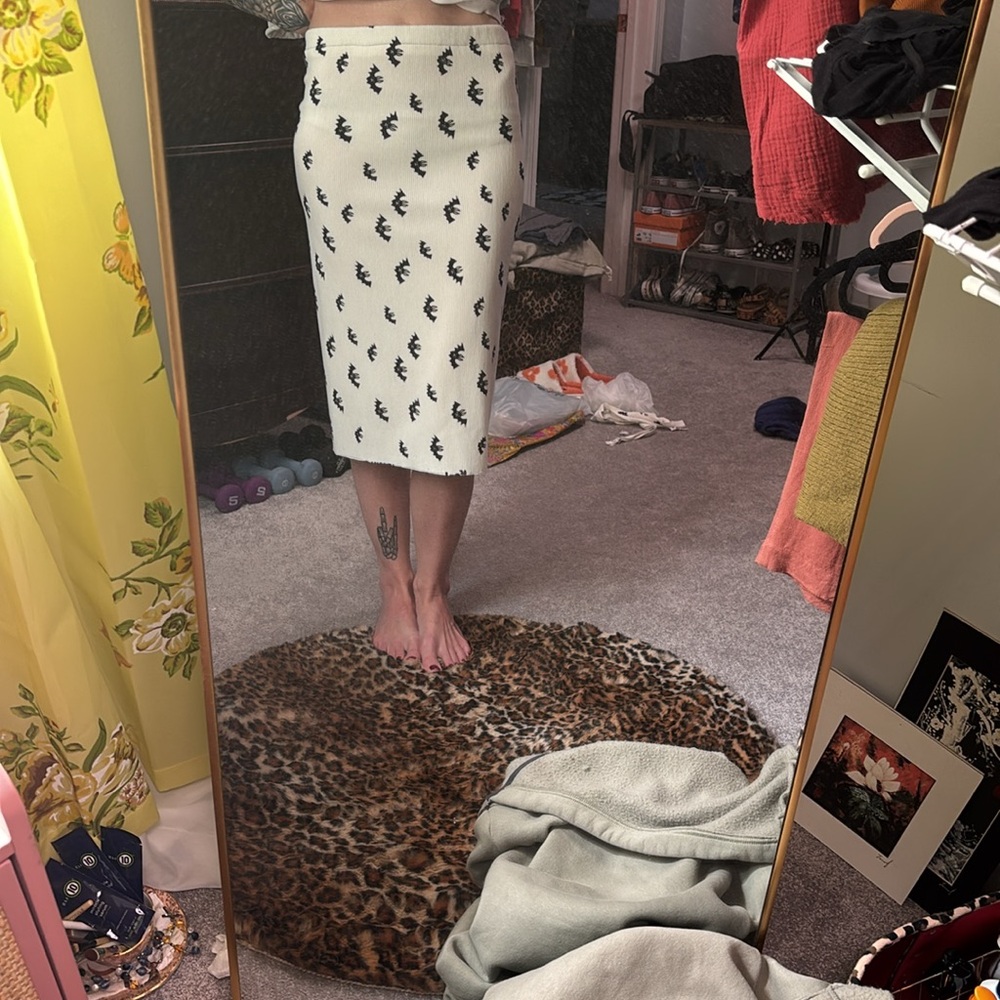 Bat printed Pencil Skirt